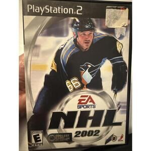 NHL 2002 (Sony PlayStation 2, 2001) Complete with disk, manual. Like new!